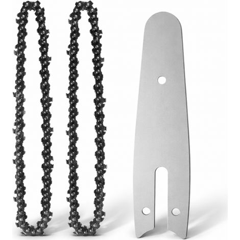 Kit 2 Catena 8" Ricambio + Barra 8 Pollici Per Mini Motosega a Batteria 664413