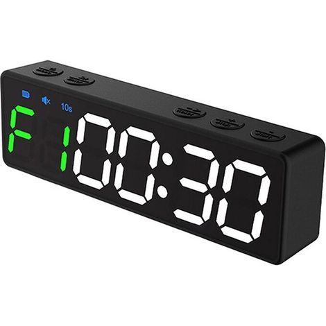 Horloges de Gym Rechargeables - Chronomètre Portable avec Compte à Rebours/Compte à Rebours et Dos Magnétique pour L'Entraînement Physique (1/5)