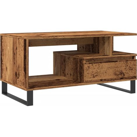 Maison Exclusive - Table basse vieux bois 90x49x45 cm bois d'ingénierie