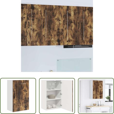 vidaXL Geräucherte Eiche -  Küchenschrank Kalmar Geräucherte Eiche 50 x 31 x 80 cm (1/5)