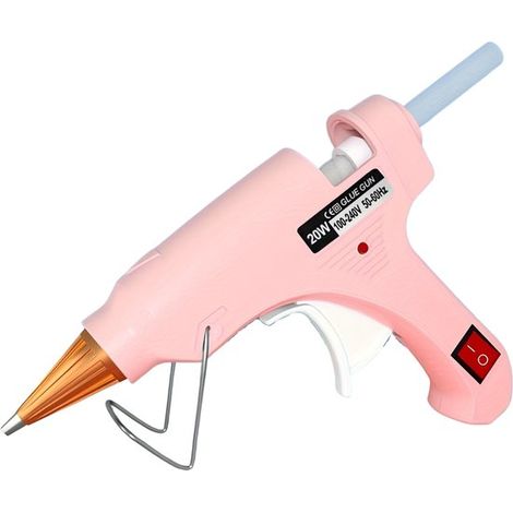 Xerolax Heißklebepistole – Hobby-Heißklebepistole – Heißklebepistole – Bastelbedarf – Rosa (1/4)