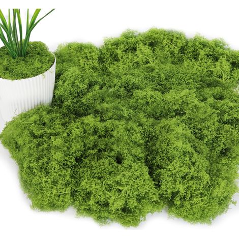 mousse artificielle artisanale décoration d’art fausse décorative foncé 100g Vert (1/5)
