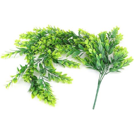 Lierre artificiel suspendu, feuillage vert réaliste pour déco murale extérieure, terrasse, balcon, clôture, maison, sans entretien (1/5)