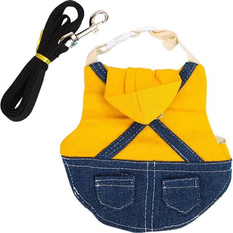 Adjustable and Breathable Rabbit Harness with Leash - Small Pet Walking Vest (1/5)