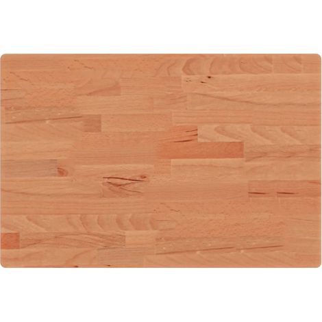 Maison Exclusive - Piano Tavolo 60x40x2,5cm Rettangolare Legno Massello di Faggio