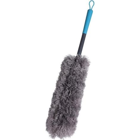 ULTRACLEAN plumero mango ergonomico 52 cm , Plumero con mango ergonómico 52 cm, un utensilio práctico diseñado para facilitar la limpieza y eliminación de polvo en diferentes super (1/2)