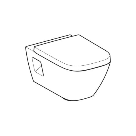 Pack WC susp Geberit Renova Plan semi-caréné RFree abat ral et déclips blc - GEBERIT 500.816.00.1 (1/5)