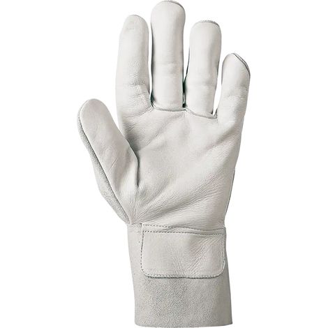 SIR SAFETY SYSTEM CAYMAN Gants de protection mécanique en cuir blanc Taille 10 Lot de 12 paires