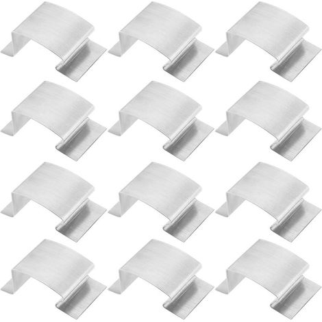 50 Verglasungsclips – Gewächshauszubehör – Seitenglasbefestigung + Paneelverstärkung – Garten – Silber – 25 x 10 x 15 cm (1/5)