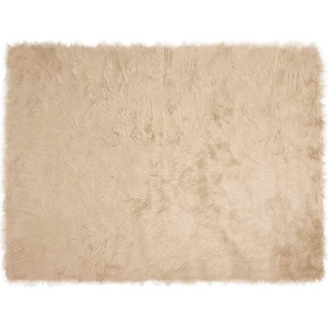 Maison Exclusive - Alfombra de de oveja sintética TAFALLA Beige 2