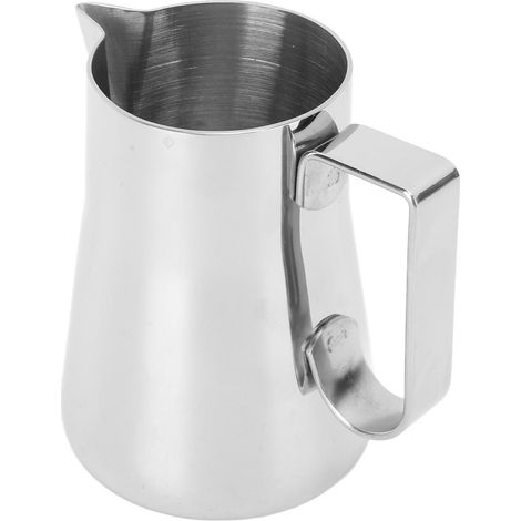 Pot à lait en acier inoxydable, tasse à café, 350 ml, argent (1/5)