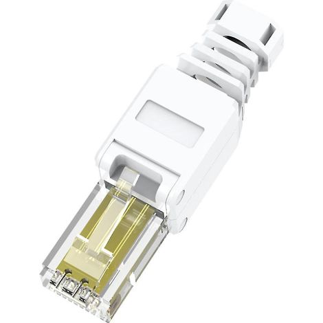 Connecteur RJ-45 modulaire sans outil, 8 positions, 8 conducteurs, Cat6 sans sertissage