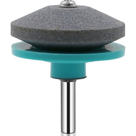 Affûteur De Lame Pour Tondeuse À Gazon - Disque Abrasif En Jade Double Couche 60 X 50 Mm - Compatible Avec Perceuse Électrique - 1 Pièce (1/5)