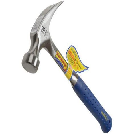 Estwing E3/16S Straight Claw Hammer - Vinyl G (1/2)