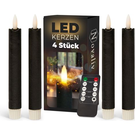 4x Novaliv LED Kerze Echtwachskerzen (1/5)