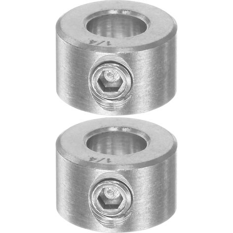 2pcs Bague de Réglage Bague Arrêt d'axe Butée Arbre 1/4" Alésage (1/5)