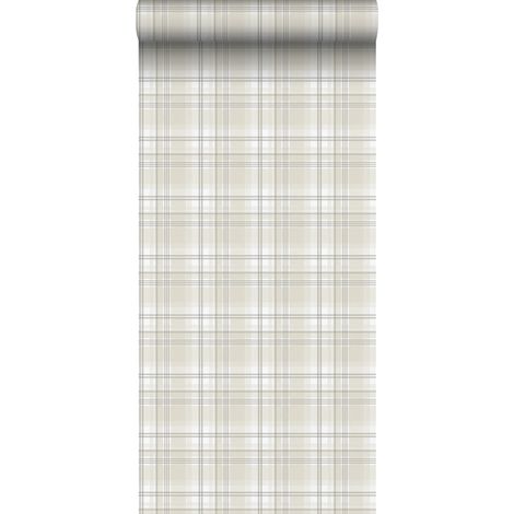 papier peint vichy beige et gris - Sanders & Sanders (1/4)