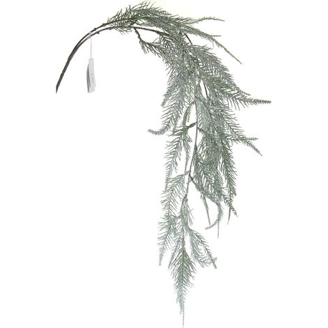 GASPER Weihnachtsdeko Farnzweig Grün beschneit 101 cm - Kunstpflanzen