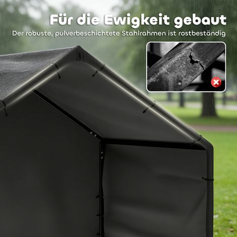 Niche chien extérieur avec toit imperméable et anti-UV, abri pour chien jusqu'à 30 kg, dimensions 125 x 110 x 93 cm, couleur noir