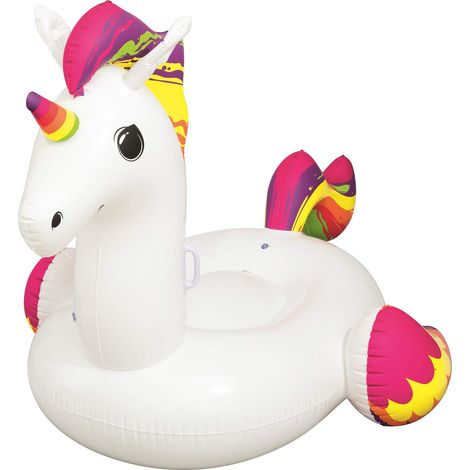 Bestway Float'N Fashion Unicorno Gonfiabile Gigante Multicolore 224x164cm (1/5)