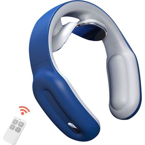 Masseur de nuque intelligent et portable sans fil avec fonction chauffante, massage des tissus profonds et des points de pression. Utilisation à la maison, en extérieur, au bureau ou en voiture. Coule