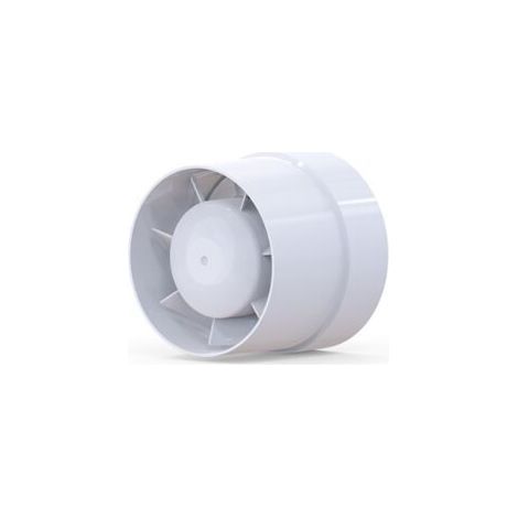 Ventilateurs Extracteur économique 125 mm, 12 W/130 m3, extracteur linéaire à entraînement axial : salle de bain, cuisine, cave. (1/5)