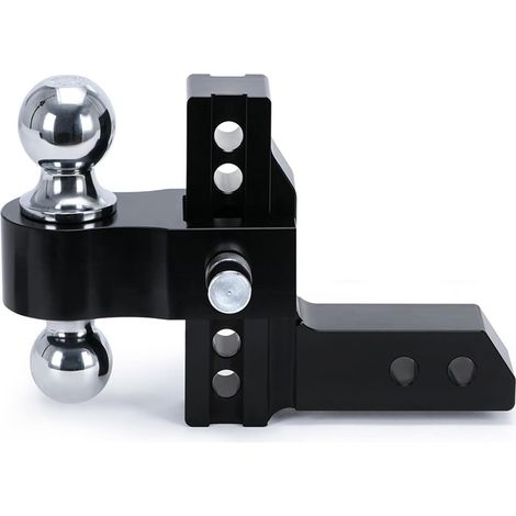 Récepteur Réglable De 2 Pouces, Attelage De Descente/montée De 6 Pouces, Support De Boule De 12 500 LBS, Double Boule De Remorquage De 2 Pouces 2-5/16 Pouces, Doubles Verrous (1/5)