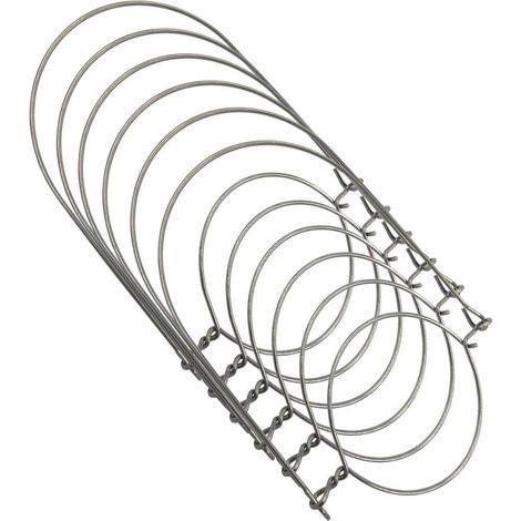 Wire Handle - Stainless Steel - For Wide Mouth Mason Jars - 7.6 cm Internal Diameter - 6 Pack (1/4)