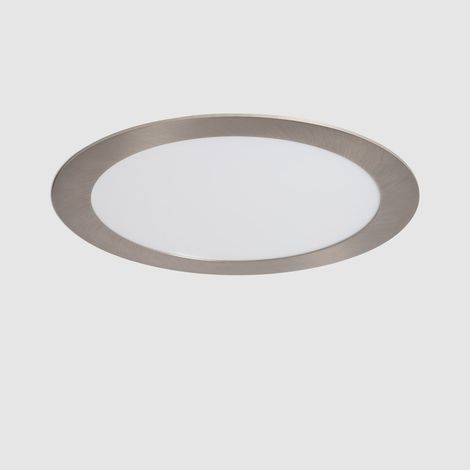 Placa LED 18W Circular SuperSlim Corte Ø 205 mm Silver 6000K Blanco Frío (1/5)