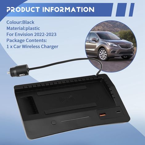Suitable for Buick Envision S in-car 15W wireless charger fast charging modification accessories (1/4)