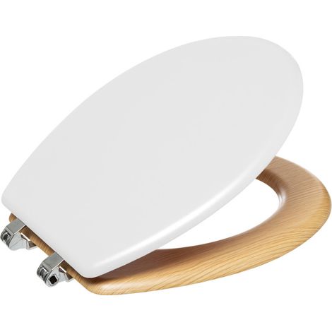Abattant WC Bois + Zinc Modern Color Atmosphéra - Blanc