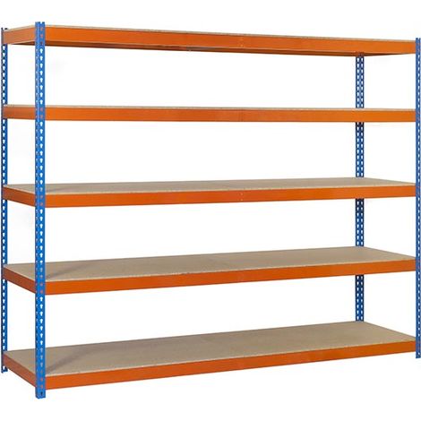 simonrack Scaffale senza viti blu e arancio robusto (1/3)
