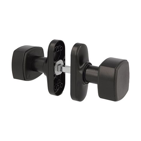 Juego pomo recuperable aluminio negro 22040 amig