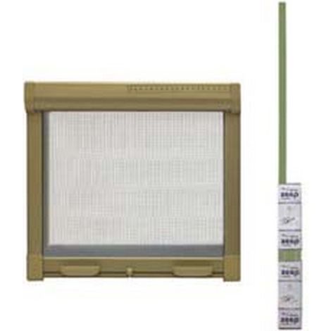 1PZ ZANZARIERA KIT A MOLLA FRIZIONATA COLORE BRONZO cm.160x170h.