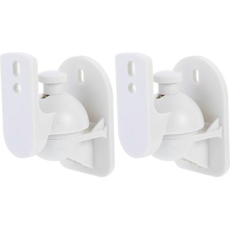 jeux de supports muraux pour haut-parleurs surround-7.6X6.3X4.7CM-White (1/3)