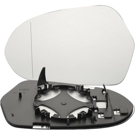 Miroir de rétroviseur gauche asphérique chauffant avec plaque arrière pour Audi A6 2011 2012 2013 2014 2015 2016 2017 2018 OEM : 4G0857535 4G0857535B (1/5)