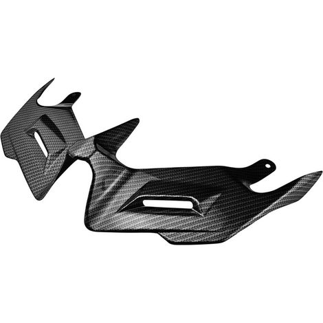 Déflecteur d'air léger en ABS pour moto avec aile intégrée, installation facile, stabilité à haute vitesse, fibre de carbone, amélioration de la force d'appui du pont de moto (1/4)