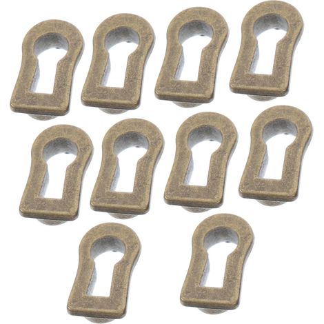 SHINEOFI Lot de 10 cache-serrures décoratifs en métal, finition (1/5)