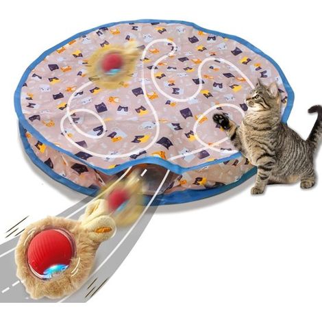 1 Juguete interactivo para gatos de interior: pelota que rueda automáticamente, juguete que se mueve automáticamente con activación movimiento (1/5)