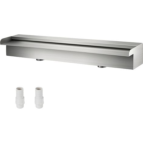 Mophorn 59,1" x 4,5" x 3,1" Fontana a cascata in acciaio inossidabile per laghetto da giardino, interno ed esterno (1/5)