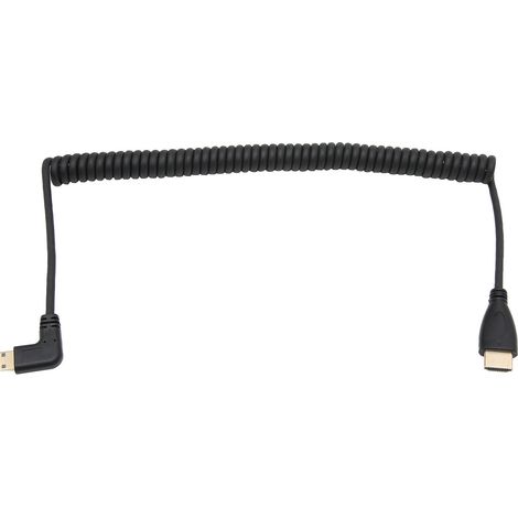 Câble HDMI Courbé 90° Extensible Enroulable pour PC, Téléviseur, PlayStation 4 et Consoles de Jeu (1/5)