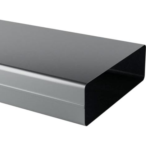 Econoname – Conduit rectangulaire galva 1m D250x80mm – Connexion femelle/femelle – CRECGALD25080L1