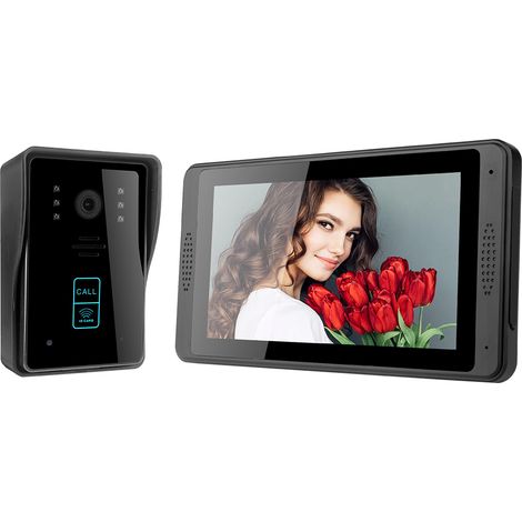 Videoportero con conexión WiFi, cámara, pantalla LCD de 7 pulgadas, desbloqueo remoto y aplicación TUYA. (1/5)