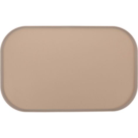 Tapis d'alimentation pour animaux avec bords surélevés, en silicone, pour gamelle de chien et de chat, pour la nourriture et l'eau. (1/5)