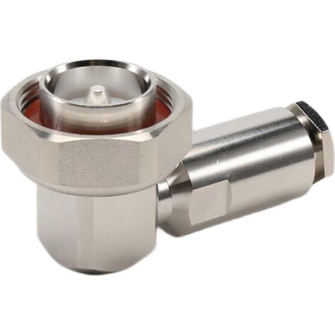 pièce/lot de connecteur coudé mâle DIN 7/16 L29 pour câble RG8 LMR400 RG214 RG213, connecteur coaxial pour adaptateur RF (1/4)