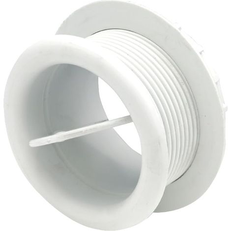 La Ventilazione F670B Griglia tonda regolabile per cassonetti finestre, diametro 70 mm, bianco (1/2)