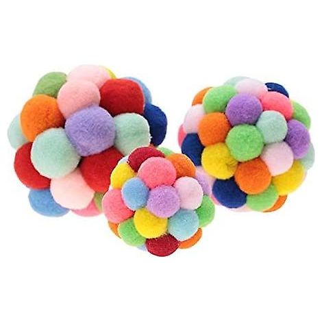 Balle en peluche colorée, jouets en forme de balle, jouets en forme de balle pour animaux de compagnie, jouet en peluche pour animaux de compagnie, jouet d'entraînement interactif pour chien et chat (1/5)