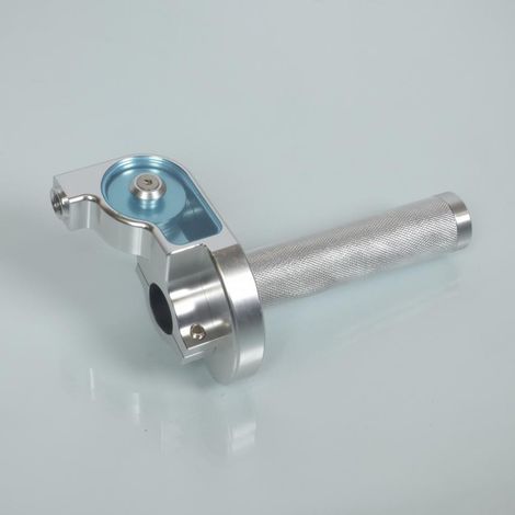 Poignée d accélérateur Mad pour Auto tirage rapide alu silver (1/3)