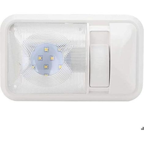 Lumière intérieure LED 12 V, plafonnier, double lumière blanche naturelle avec interrupteur pour camping-car, camping-car et (1/5)