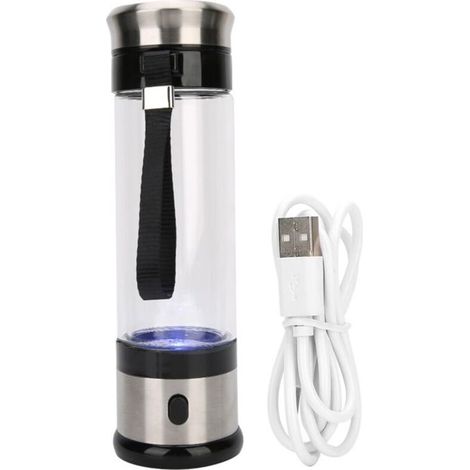 Botella de agua enriquecida con hidrógeno, generador de hidrógeno portátil, vaso ionizador de agua